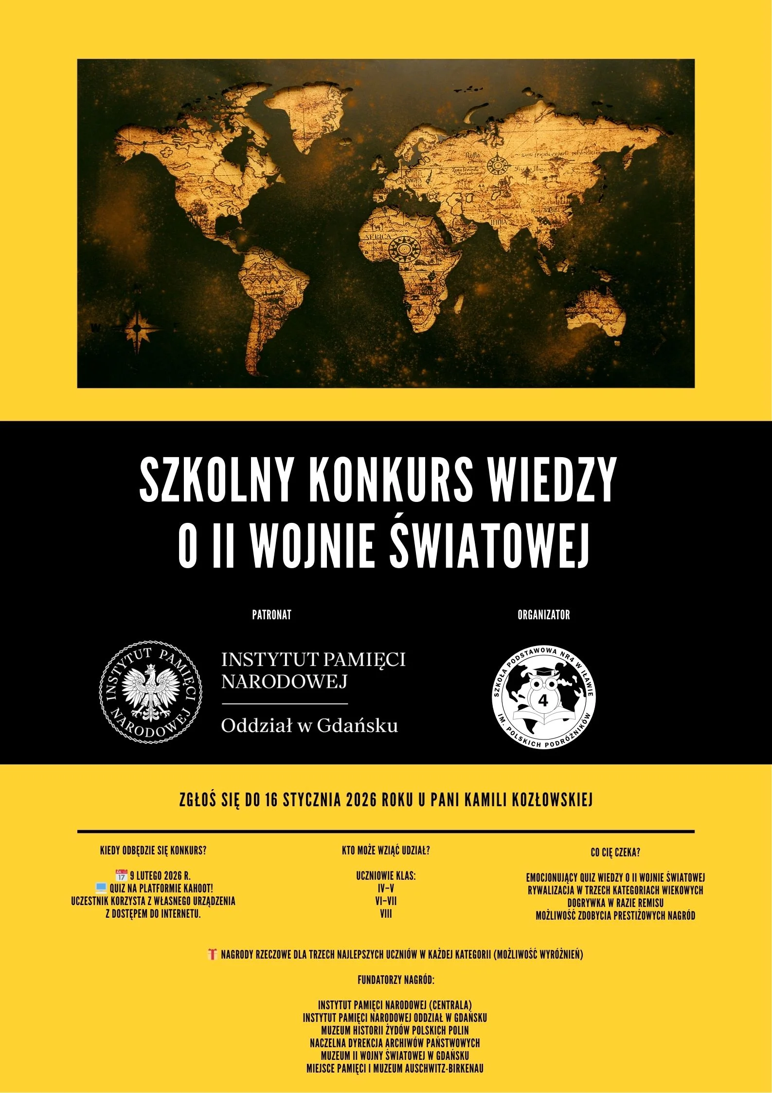 Rusza Szkolny Konkurs Wiedzy o II Wojnie Światowej!